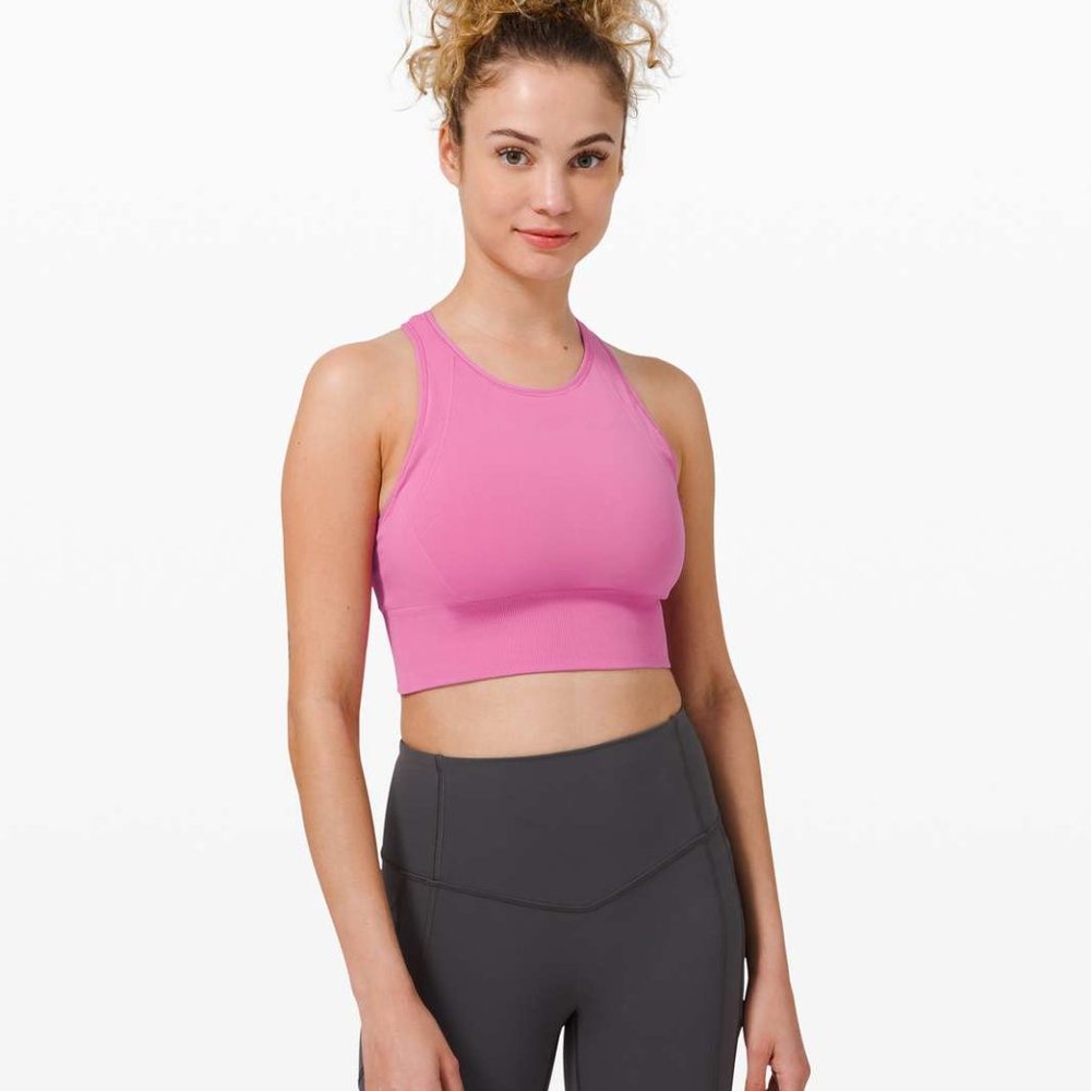 Lululemon Ebb to Train Bra  Magenta Glow